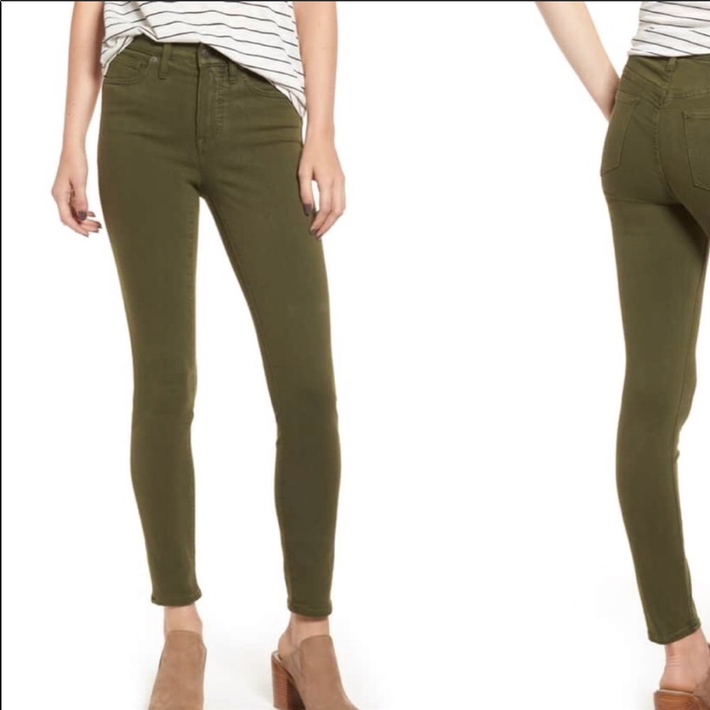 Madewell olive green jeans